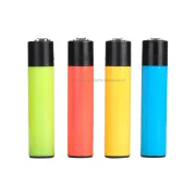Lot de briquets clipper rechargeables fluo pas cher