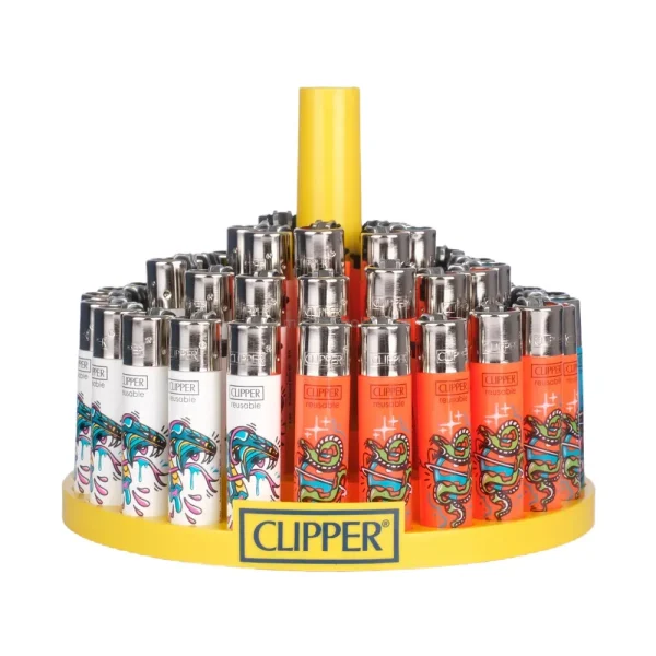 Clipper Maxi Animals Mix Snake - Boite de 48 briquets