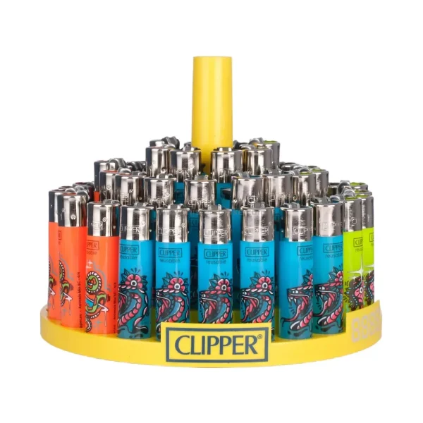 Clipper Maxi Animals Mix Birds – Lot de 4 briquets à pierre motif oiseau