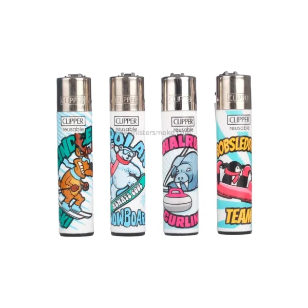 Boîte de 48 Briquets Clipper Maxi – Collection Winter Mix