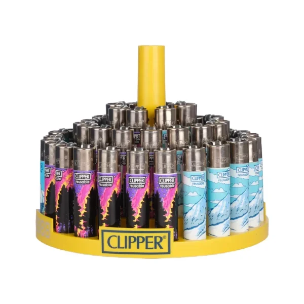Clipper Maxi Winter Mix Landscape – Boite de 48 briquets