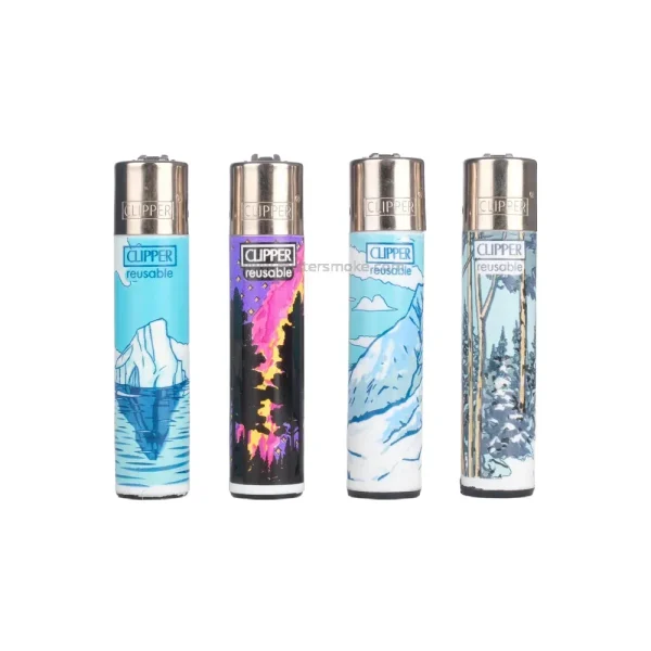 Clipper Maxi Winter Mix Landscape – Lot de 4 briquets
