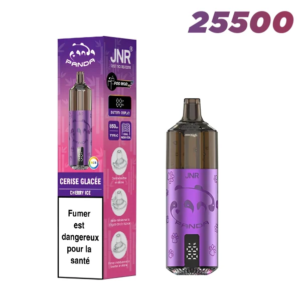 Puff JNR Nicotine 2% 25000 Panda - Cerise glacée