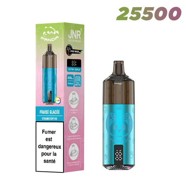 Puff JNR Nicotine 2% Panda 25000 taff – Fraise Glacée