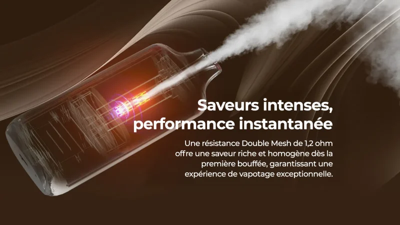 Puff Falcon X JNR 28K : Profitez de bouffées riches en saveur grâce à une résistance mesh performante et durable.