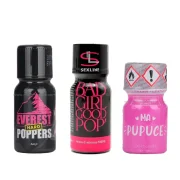 Une sélection de poppers aux arômes doux et effets intenses, spécialement pensée pour sublimer le plaisir féminin