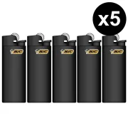 Briquet BIC Mini All Black - Lot de 5