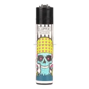 briquet clipper rechargeable - collection skulls mushrooms
