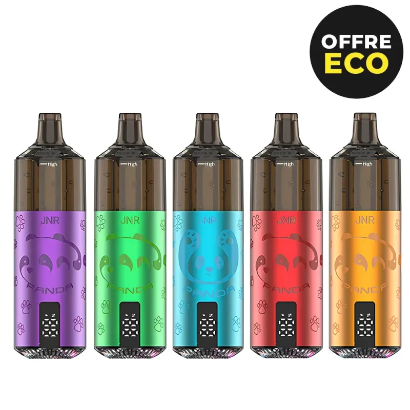 Pack de 5 Puff JNR 25000 Panda avec Nicotine - 4+1 Offert