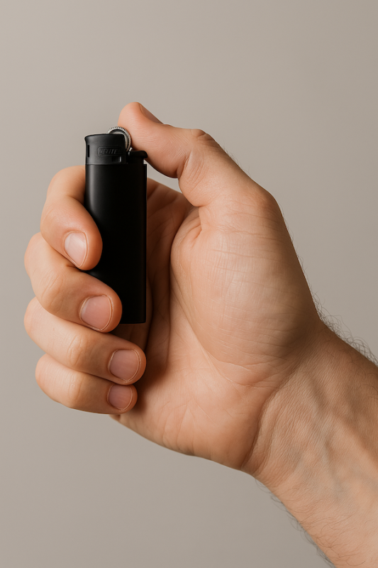 Briquet BIC Mini Full Black, All Black - Briquet entièrement noir