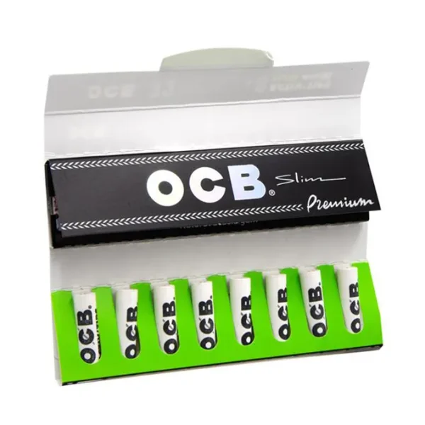 carnet avec feuilles slim ocb noir et filtres activ tips au charbon actif
