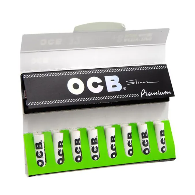 carnet avec feuilles slim ocb noir et filtres activ tips au charbon actif