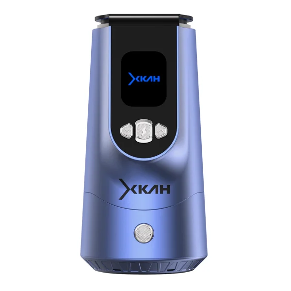 Dispositif XKAH Pro vue avant avec écran OLED et boutons de contrôle. Mistersmoke, votre distributeur officiel en France.