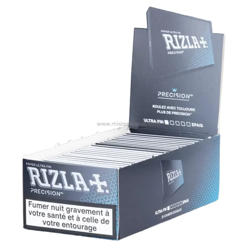 rizla precision regular - boite de 24 carnets de feuilles à rouler