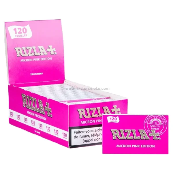 Feuille Rizla Rose - Papier à rouler format "regular" facile à rouler