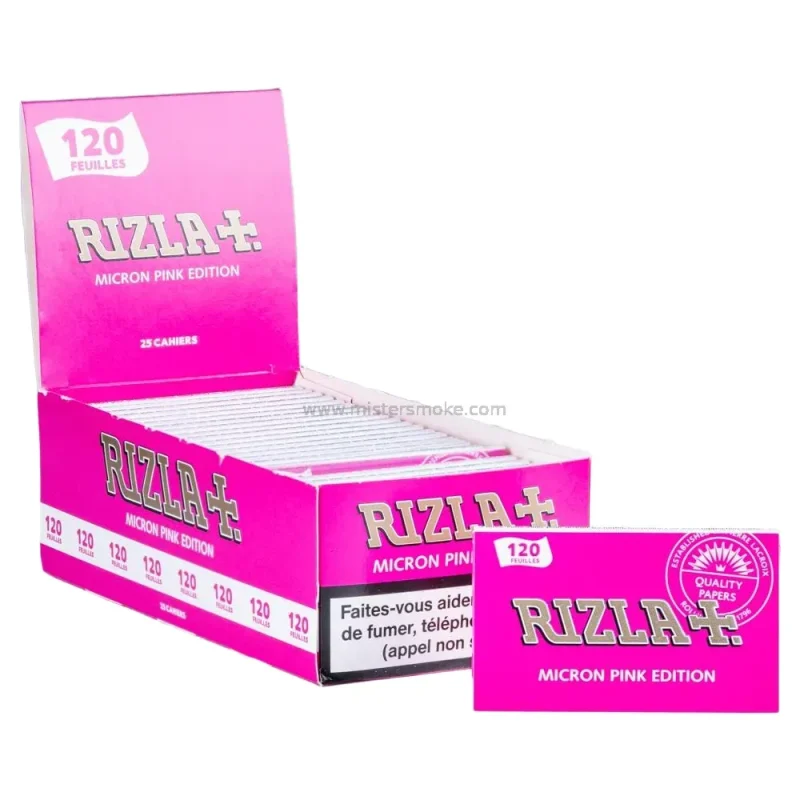 Feuille Rizla Rose - Papier à rouler format "regular" facile à rouler