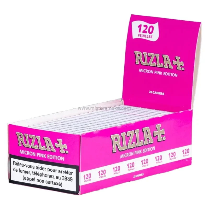 Feuille Rizla Rose - Papier à rouler format "regular" facile à rouler