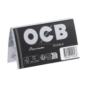carnet de feuilles à rouler OCB courte double premium regular - vue du dos - carnet noir