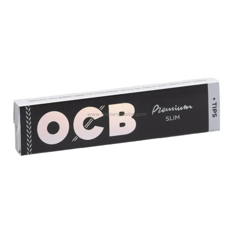 carnet de feuilles à rouler OCB noir slim avec filtres tips - livraison 24h