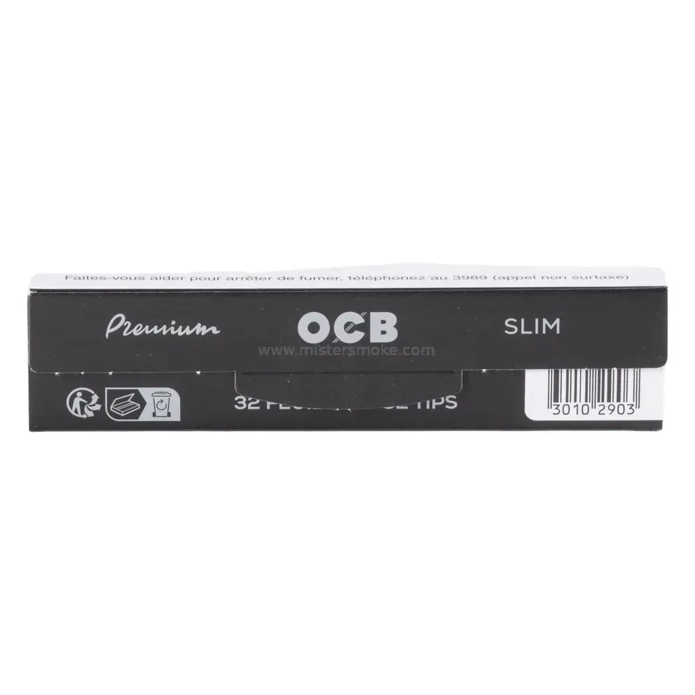 OCB slim carnet avec filtres - Premium slim 32 feuilles + 32 filtres tips