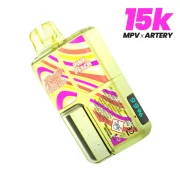 puff 15000 pink peach (pêche) MPV Artery