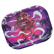 plateau fumeur - plateau à rouler les joints en métal - design original bloodybud BEUZ