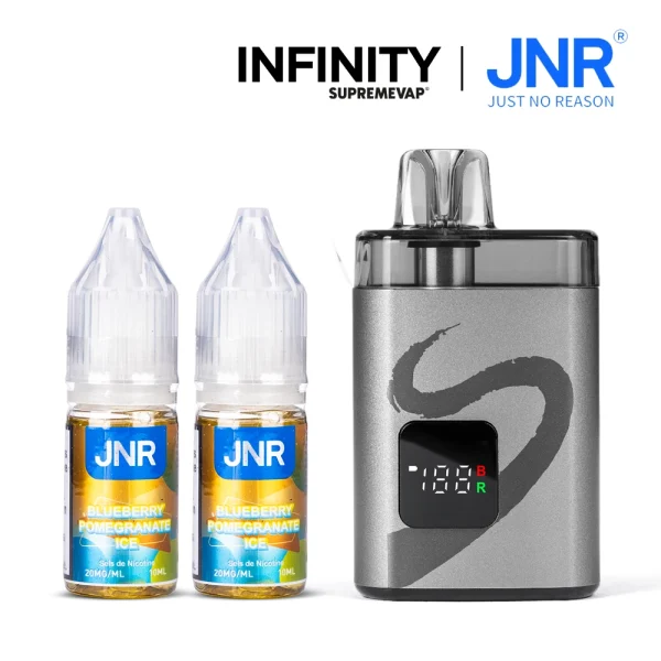 Puff Infinity X JNR Blueberry Pomegranate Ice : rechargeable et conçue pour durer