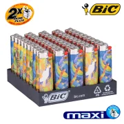 Briquets BIC maxi - Tropical Birds - Boite de 50