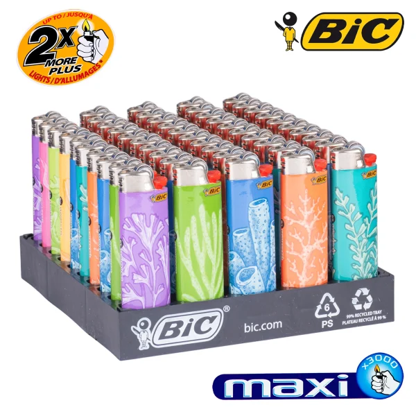 BIC maxi - Sea Treasures – Boite de 50 briquets