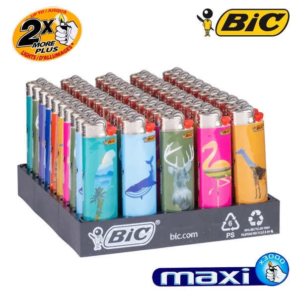Briquets BIC Maxi Silhouette - Boite de 50