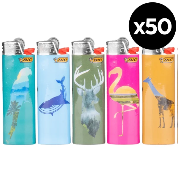 Briquets BIC Maxi Silhouette - Boite de 50 – Image 2