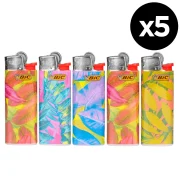 Briquet BIC mini - Leaves - Lot de 5
