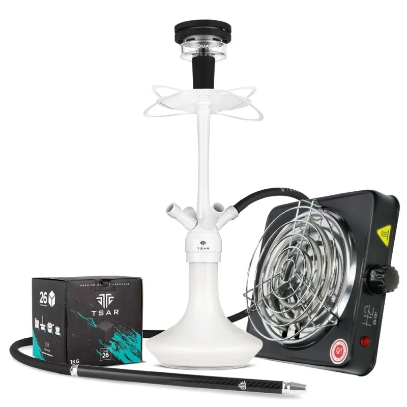 pack chicha tsar alexander avec quasar , charbon naturel et allume charbon