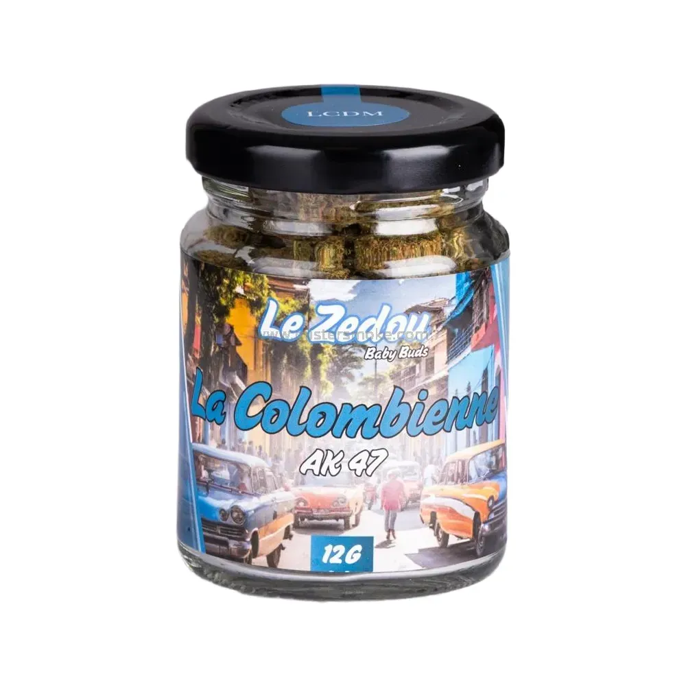 Fleurs de CBD Ak47 - 9,87% de Cannabidiol - 65% Sativa 35% Indica - Pot de 12 grammes