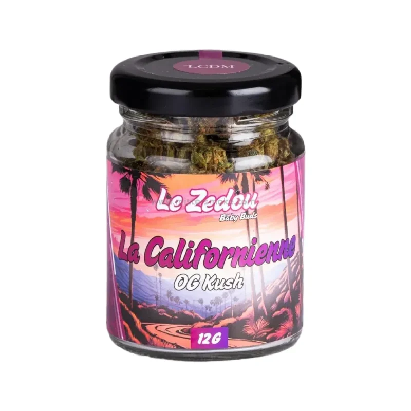Fleur de CBD OG KUSH - Pot de 12 grammes - 10,2% de Cannabidiol - Le Zedou