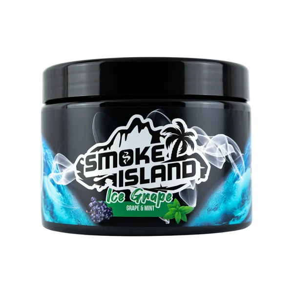 Smoke Island Ice Grape 250g - Substitut de tabac à chicha sans nicotine