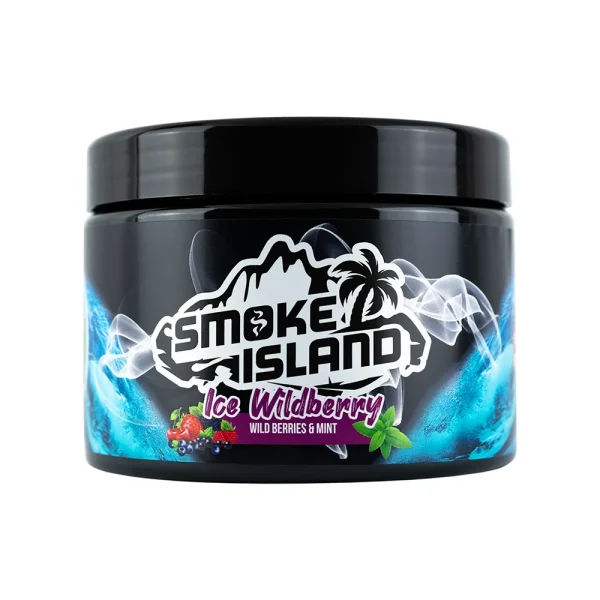 Smoke Island Ice Wildberry 250g - Goût à chicha sans nicotine ni tabac