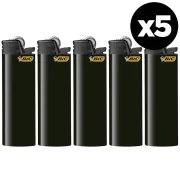 BIC Maxi Black - Lot de 5 briquets