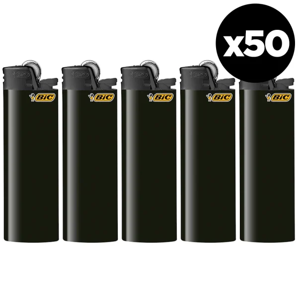 Boite de 50 briquets BIC Maxi de la collection "All Black"
