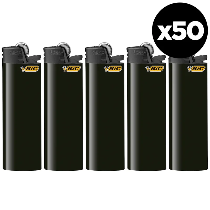 Boite de 50 briquets BIC Maxi de la collection "All Black"