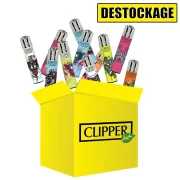 BON PLAN Briquets Clipper Maxi décorés rechargeables en pack économique - Lot de 10 briquet Clipper Large à moins de 1€ le briquet