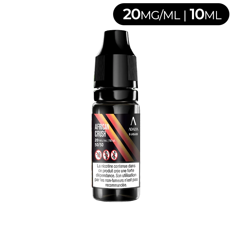 eliquide adalya african crush 10 ml avec 2% nicotine.