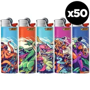 Boite de 50 briquets BIC Maxi (J26) collection ANPSYC By Jose Villacrez