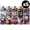 Lot de 5 briquets BIC Maxi de la collection "Flaming"