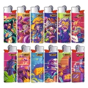 bic mini cybernetic - lot de briquets bic pas cher, design coloré original.