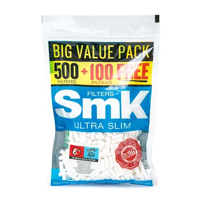 Sachet de 600 filtres SMK Ultra Slim 5,5 mm