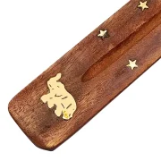 porte encens en bois, indien, traditionnel