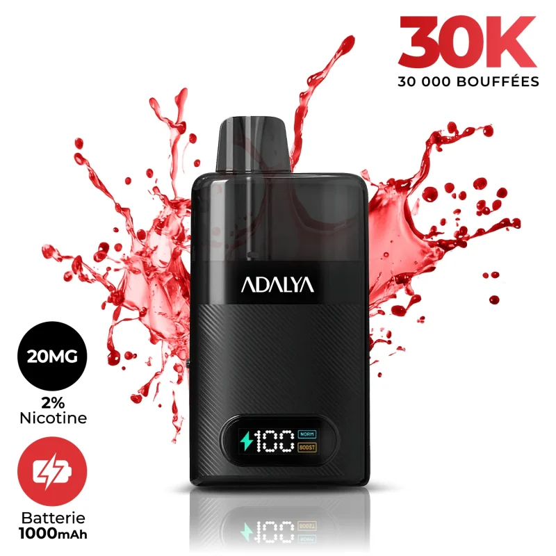 Puff Adalya Levo 30000 bouffées goût Cola Fruit du dragon