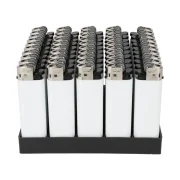 lot de briquets blancs personnalisables pas chers – briquets en gros pour logo ou publicité