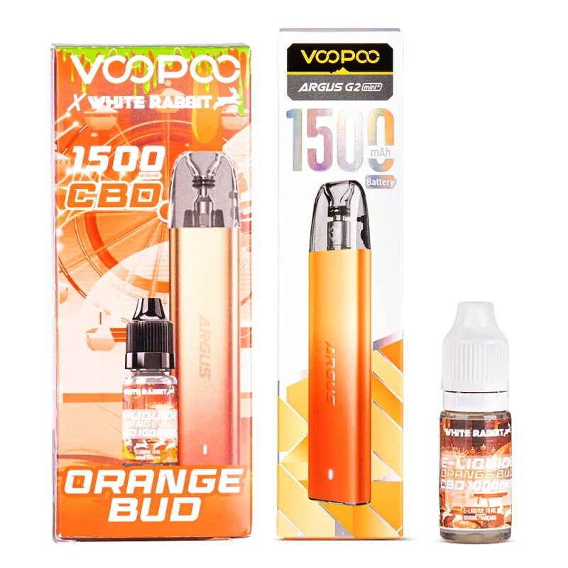 Puff CBD 1000 mg Voopoo x White Rabbit – Orange Bud